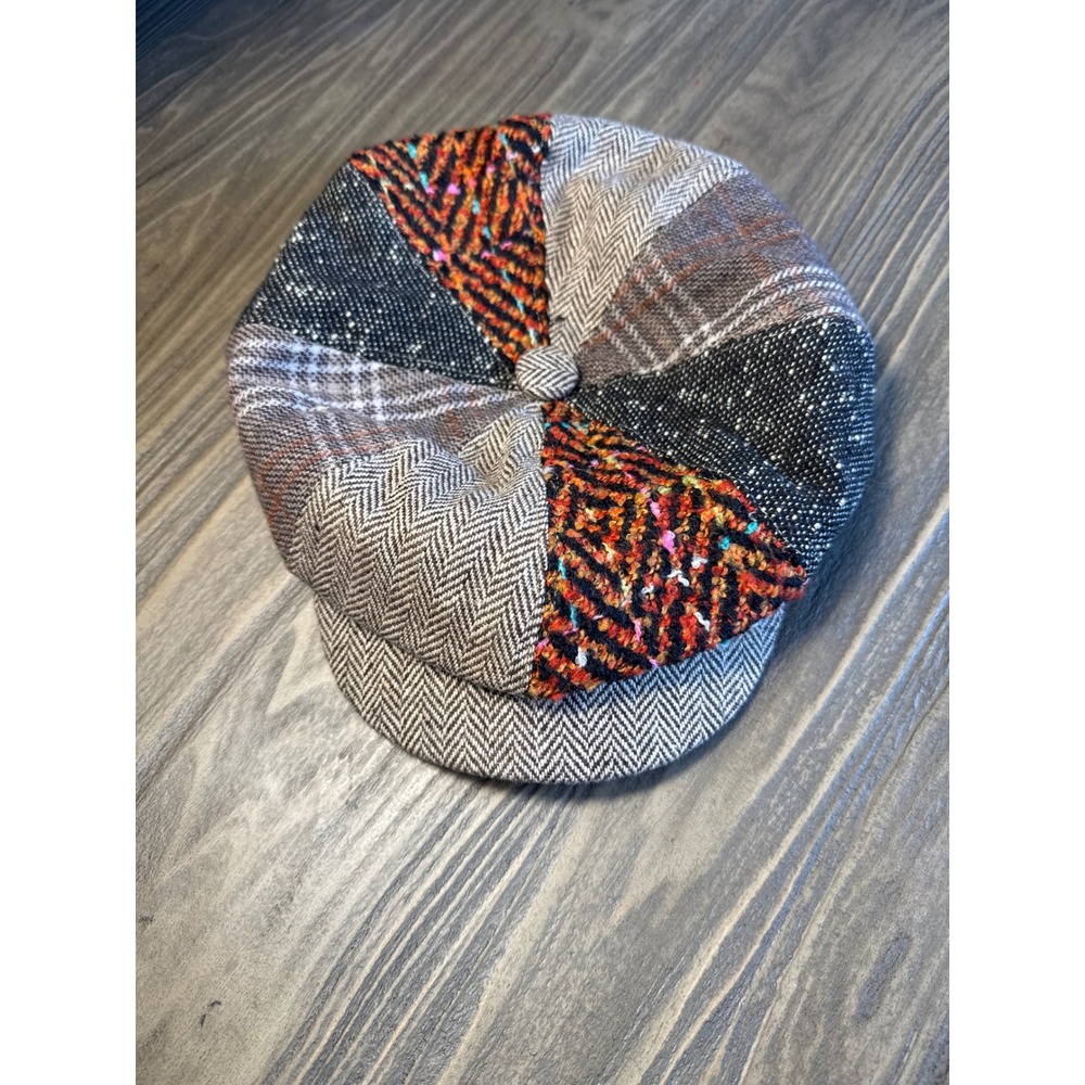 Vintage Shandon Ireland Newsboy Cap Men's 100% Wool Excellent Patchwork Flat Hat